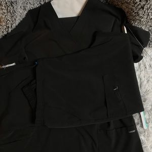 Jockey scrub set black size large